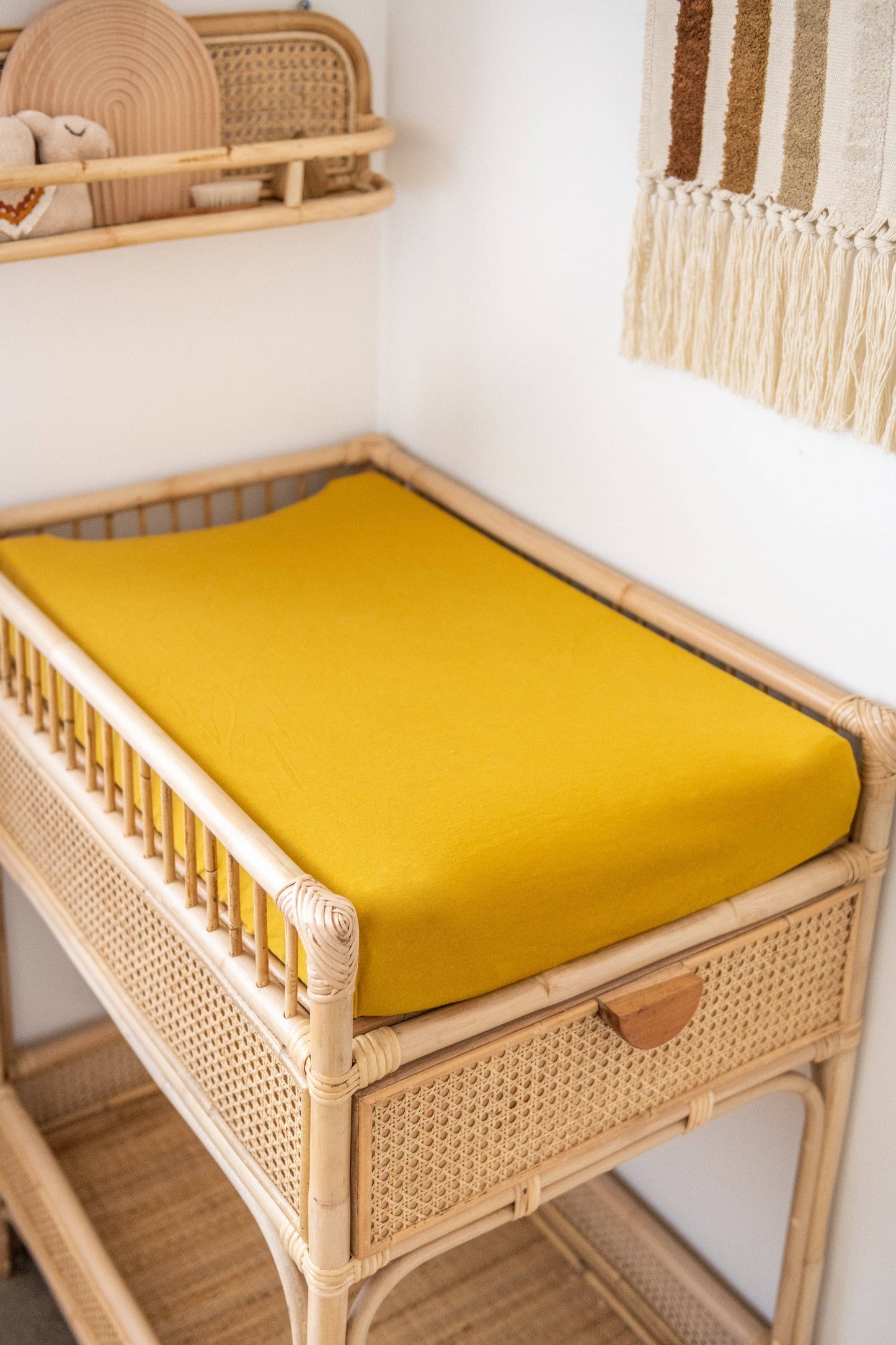 Organic Change Pad/Bassinet Sheet: Mustard