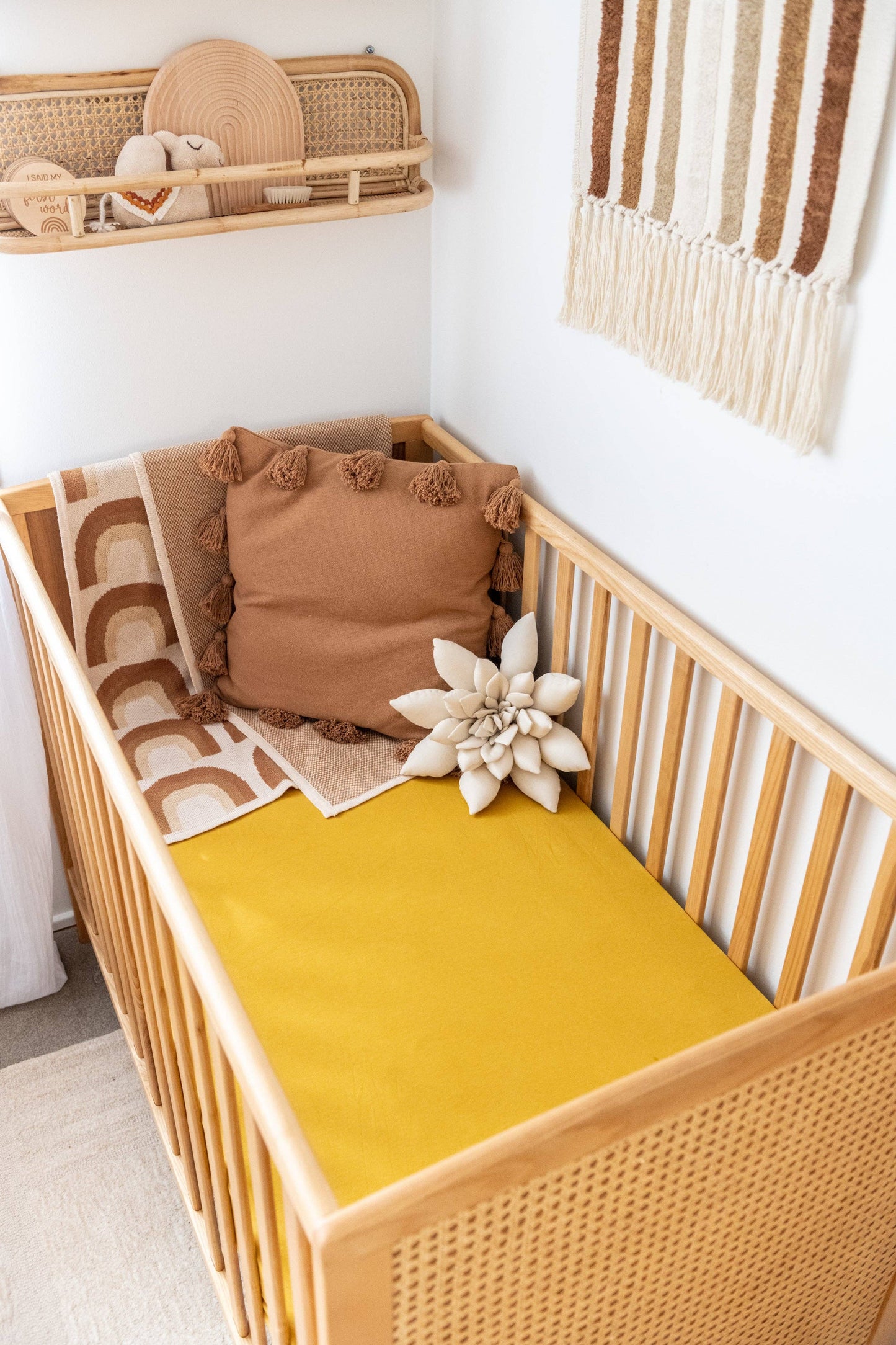 Organic Cot Sheet: Sage