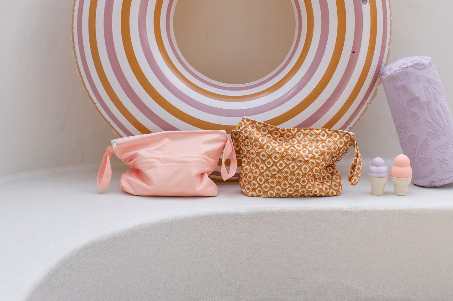 Reusable Wet Bag Peach Sunset