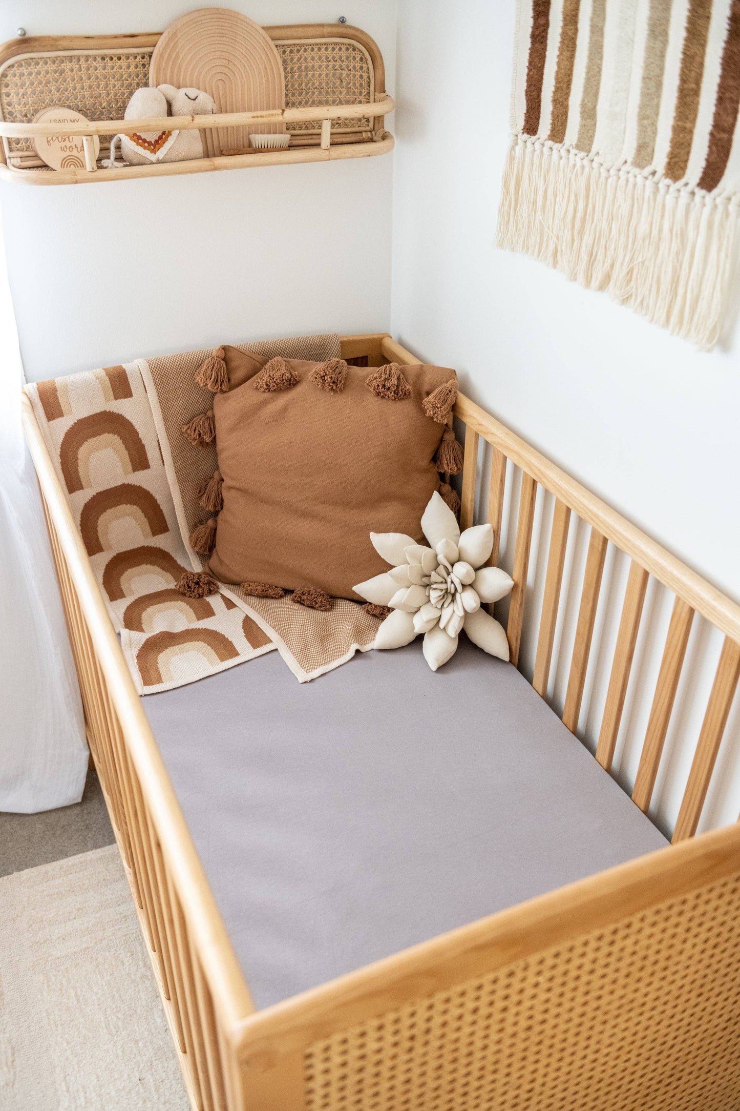 Organic Cot Sheet: Sage