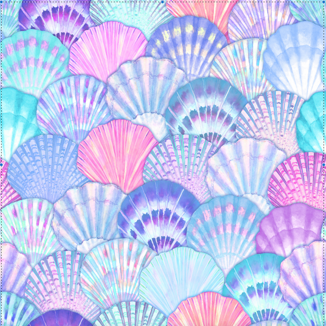 Mermaid Shell Girls Rash Guard Set