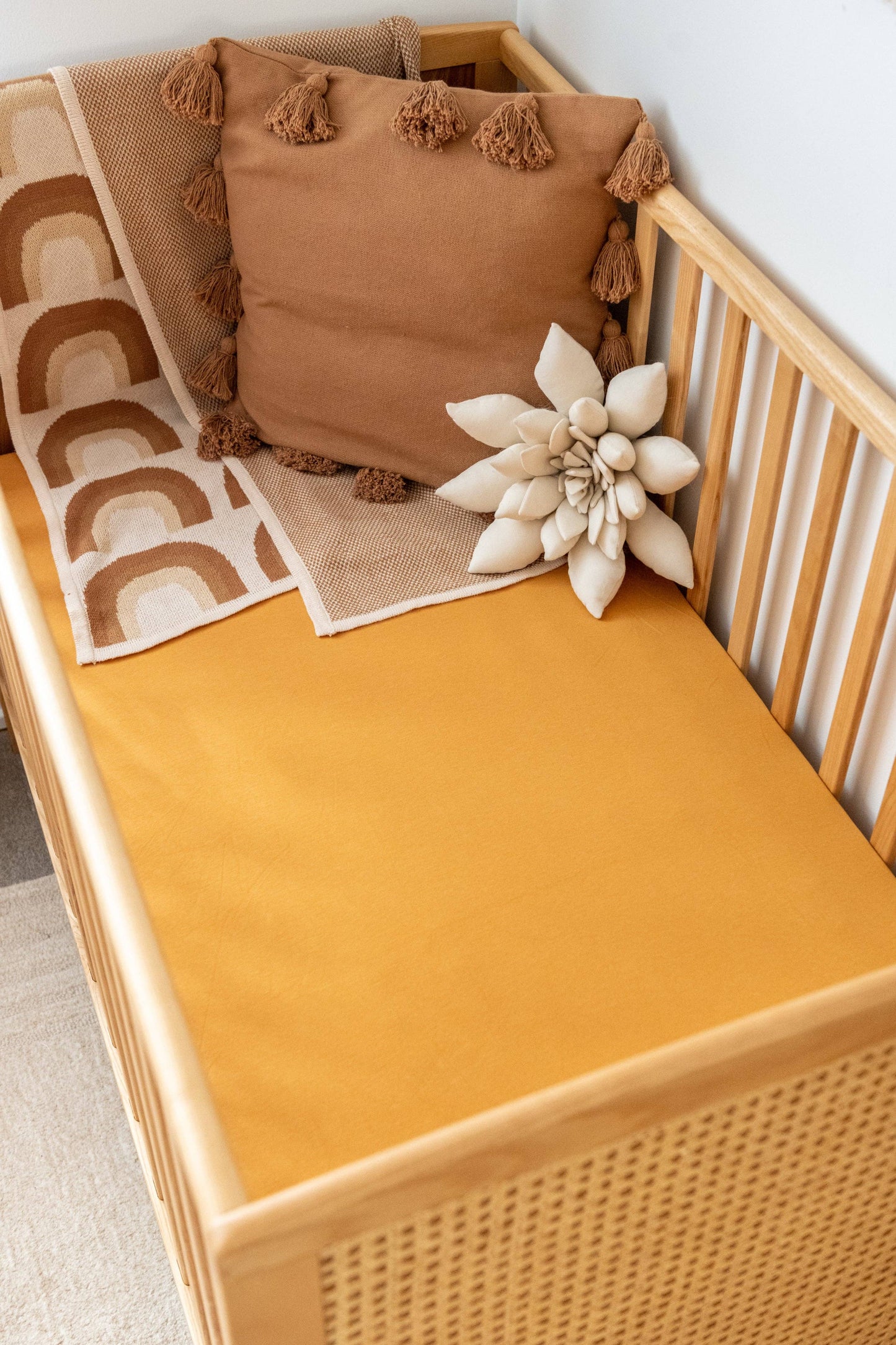 Organic Cot Sheet: Sage
