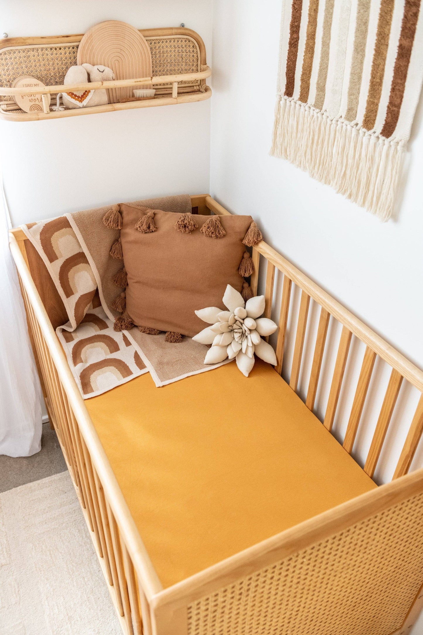 Organic Cot Sheet: Sage