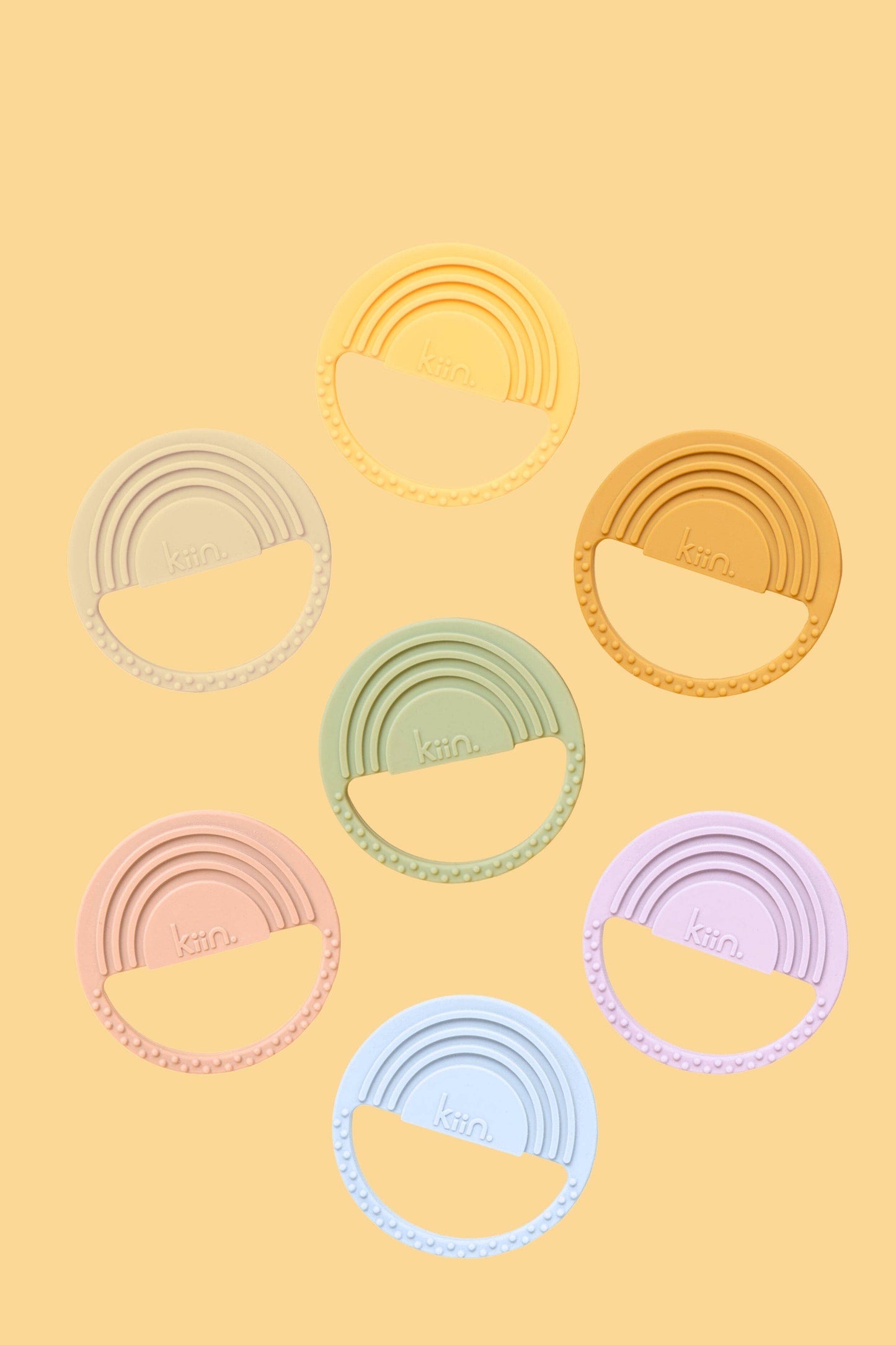 Rainbow Silicone Teether: Blossom