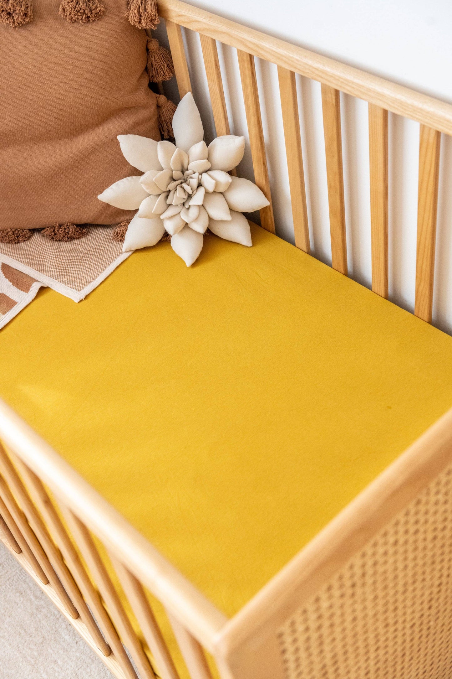 Organic Cot Sheet: Sage